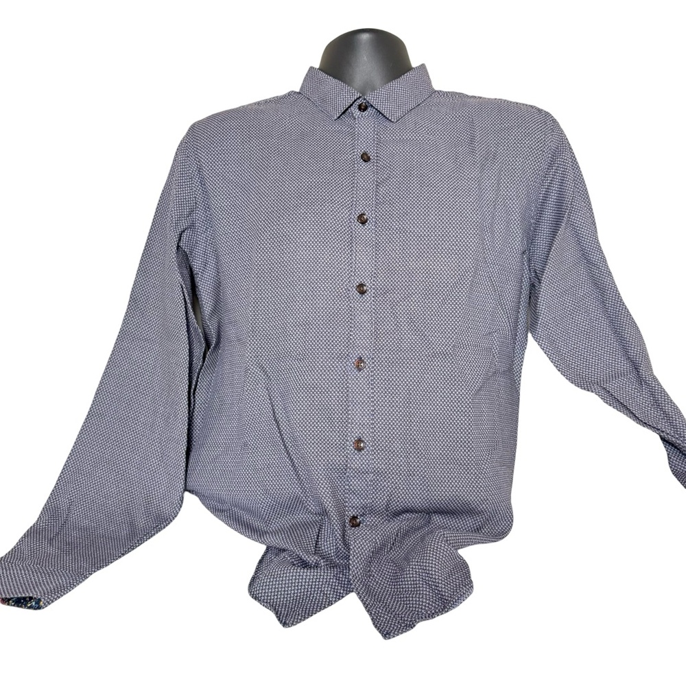100% Cotton Simons Le 31 Slim Fit Dress Shirt